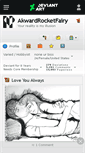 Mobile Screenshot of akwardrocketfairy.deviantart.com