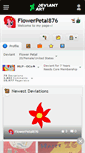 Mobile Screenshot of flowerpetal876.deviantart.com