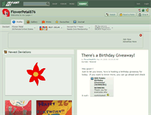 Tablet Screenshot of flowerpetal876.deviantart.com