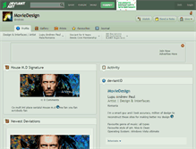 Tablet Screenshot of moviedesign.deviantart.com