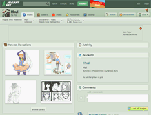 Tablet Screenshot of hhui.deviantart.com