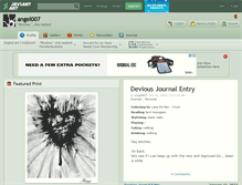 Tablet Screenshot of angel007.deviantart.com