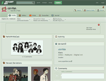 Tablet Screenshot of ctrl-fish.deviantart.com