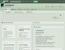 Tablet Screenshot of celestialspace.deviantart.com