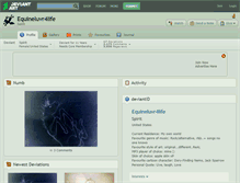Tablet Screenshot of equineluvr4life.deviantart.com