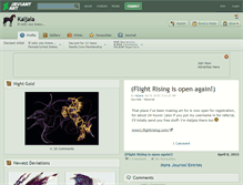Tablet Screenshot of kaljaia.deviantart.com