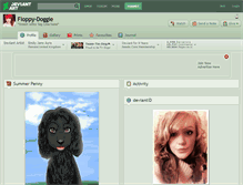 Tablet Screenshot of floppy-doggie.deviantart.com
