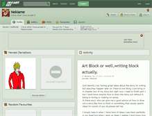 Tablet Screenshot of nekiame.deviantart.com