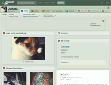 Tablet Screenshot of juchaaa.deviantart.com