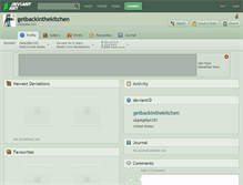 Tablet Screenshot of getbackinthekitchen.deviantart.com