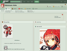 Tablet Screenshot of nekomura--iroha.deviantart.com