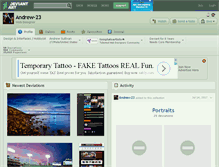 Tablet Screenshot of andrew-23.deviantart.com