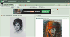 Desktop Screenshot of drawing-portraits.deviantart.com