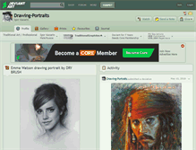 Tablet Screenshot of drawing-portraits.deviantart.com