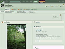 Tablet Screenshot of loresinger.deviantart.com