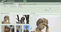 Desktop Screenshot of cant-find-a-username.deviantart.com
