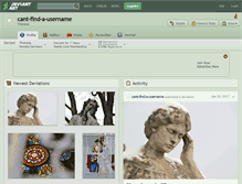 Tablet Screenshot of cant-find-a-username.deviantart.com