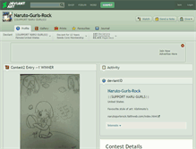Tablet Screenshot of naruto-gurls-rock.deviantart.com