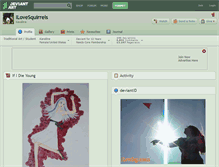 Tablet Screenshot of ilovesquirrels.deviantart.com