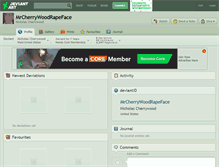 Tablet Screenshot of mrcherrywoodrapeface.deviantart.com