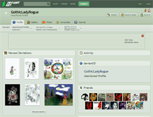 Tablet Screenshot of gothicladyrogue.deviantart.com