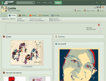Tablet Screenshot of cyntilla.deviantart.com