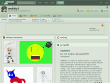 Tablet Screenshot of neokitty3.deviantart.com