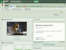 Tablet Screenshot of nidzo.deviantart.com