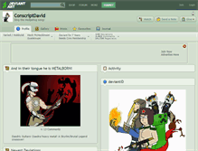 Tablet Screenshot of conscriptdavid.deviantart.com