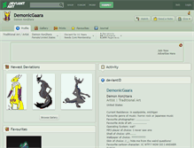 Tablet Screenshot of demonicgaara.deviantart.com
