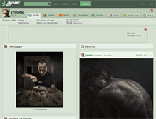 Tablet Screenshot of cymetic.deviantart.com