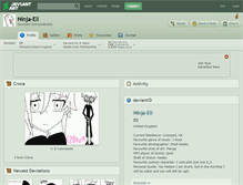 Tablet Screenshot of ninja-ell.deviantart.com