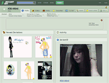 Tablet Screenshot of kiki-mimi.deviantart.com