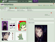 Tablet Screenshot of misssweetkenny.deviantart.com