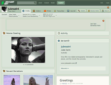 Tablet Screenshot of julessaint.deviantart.com