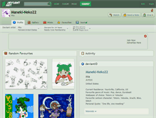 Tablet Screenshot of maneki-neko22.deviantart.com