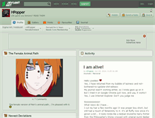 Tablet Screenshot of hpopper.deviantart.com