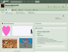 Tablet Screenshot of demons-blacksmith.deviantart.com