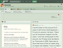 Tablet Screenshot of karannah.deviantart.com