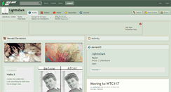 Desktop Screenshot of lighttodark.deviantart.com