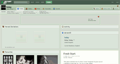 Desktop Screenshot of holay.deviantart.com