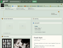 Tablet Screenshot of holay.deviantart.com