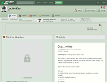 Tablet Screenshot of lucifel-kira.deviantart.com