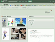 Tablet Screenshot of kb1334.deviantart.com