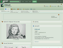 Tablet Screenshot of irishluck.deviantart.com