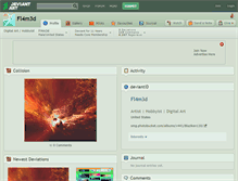 Tablet Screenshot of fl4m3d.deviantart.com
