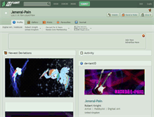 Tablet Screenshot of jeneral-pain.deviantart.com