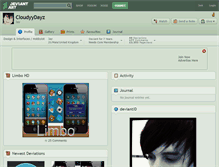 Tablet Screenshot of cloudyydayz.deviantart.com