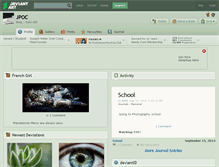 Tablet Screenshot of jpoc.deviantart.com