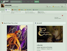 Tablet Screenshot of caleyndar.deviantart.com